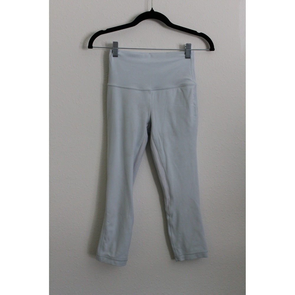 Lululemon Align High-Rise Crop 21 Light Blue Nulu Leggings Size 4 W6BGHS